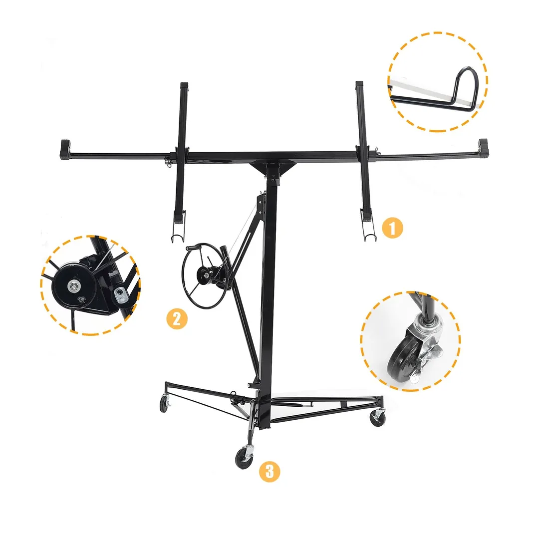 Maocao Hoom 11ft Black Drywall Lift 11-ft H x 53.5-in L x 53.5-in W Steel Drywall Lift, photo 5 of 8