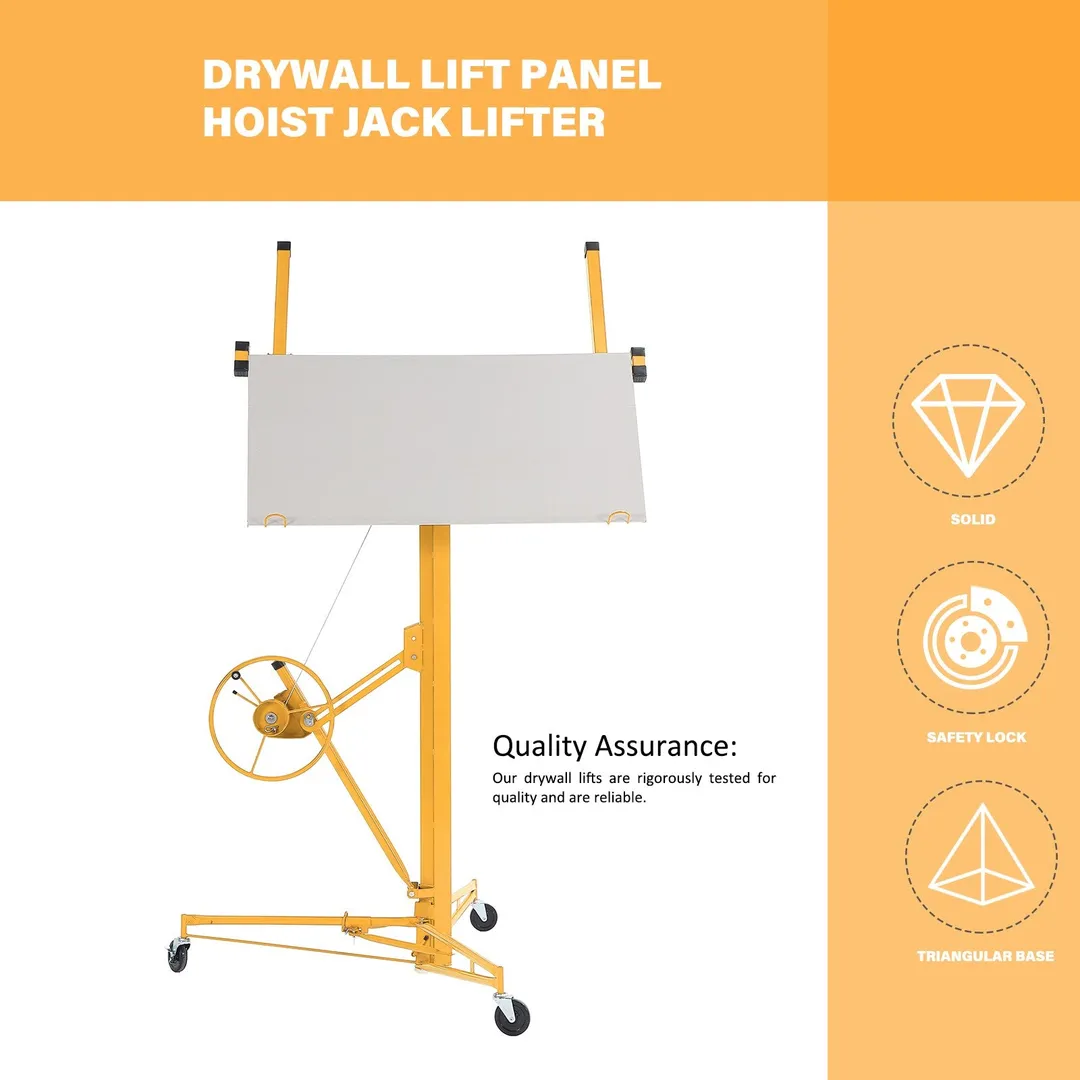 Maocao Hoom 11ft Yellow Drywall Lift 11-ft H x 53.5-in L x 53.5-in W Steel Drywall Lift, photo 9 of 9