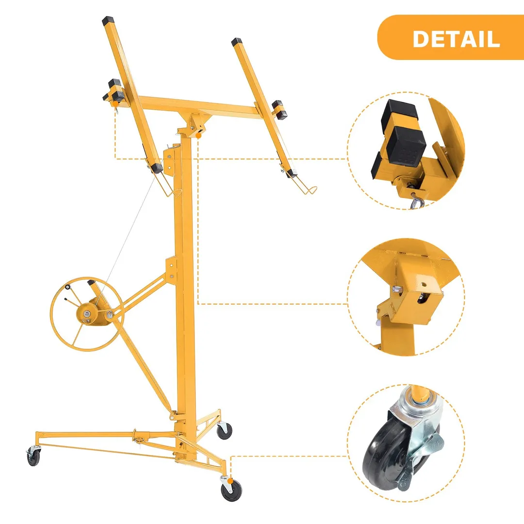 Maocao Hoom 11ft Yellow Drywall Lift 11-ft H x 53.5-in L x 53.5-in W Steel Drywall Lift, photo 4 of 9