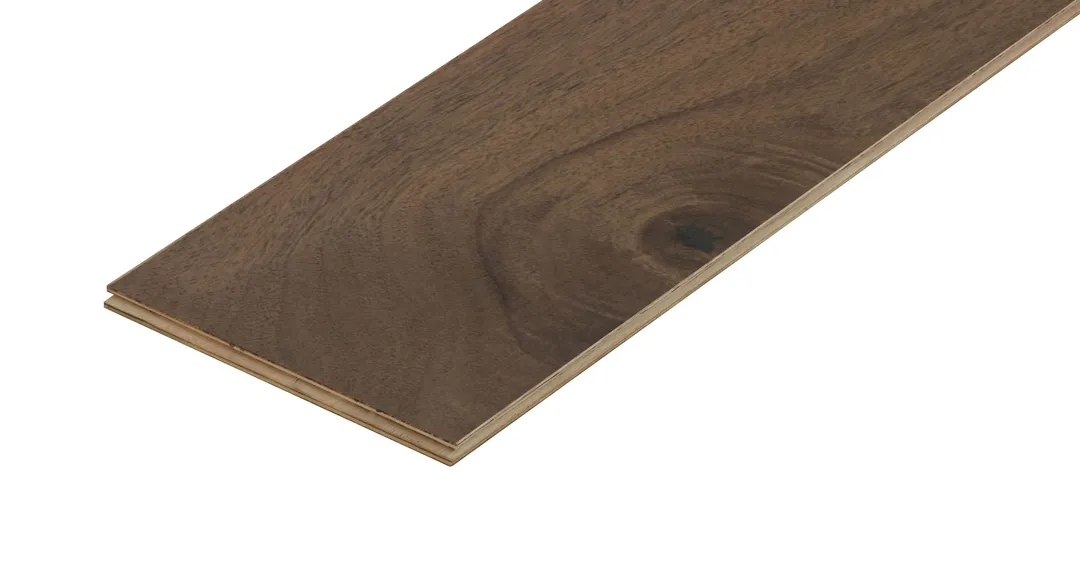 allen + roth Muenchen Walnut 1/2-in T x 5-in W Wirebrushed Engineered Hardwood Flooring ( 26.25-sq ft / Carton ), photo 4 of 8