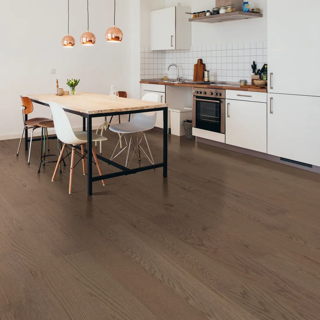 Shaw Kenai Oak Kismet Oak 3/8-in T x 6-3/16-in W Water Resistant Wirebrushed Engineered Hardwood Flooring ( 30.48-sq ft / Carton ), photo 2 of 8
