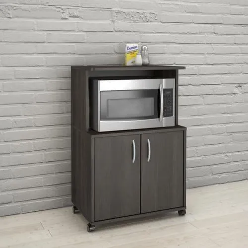 Nexera Brown Composite Base with Wood Laminate Top Microwave Cart (15.88-in x 23.75-in x 36-in), photo 2 of 2