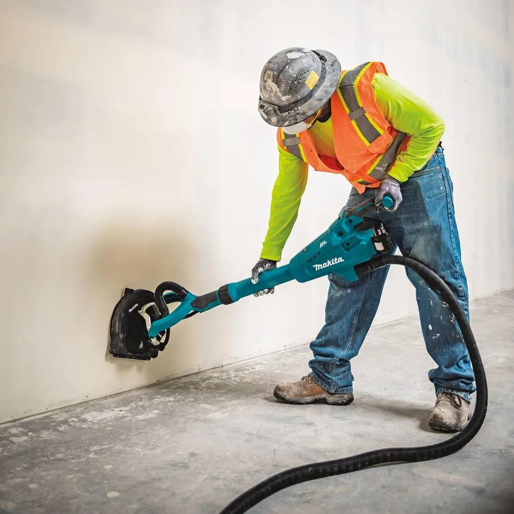 Makita 5.0 Ah 18-Volt LXT Lithium-Ion Brushless Cordless 9 in. Drywall Sander Kit, AWS Capable with bonus 18V LXT Cut-Out Saw, photo 13 of 14