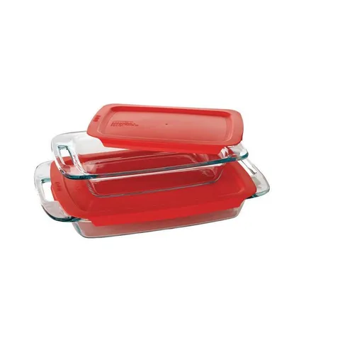 Easy Grab 4-Piece Glass Bakeware Set