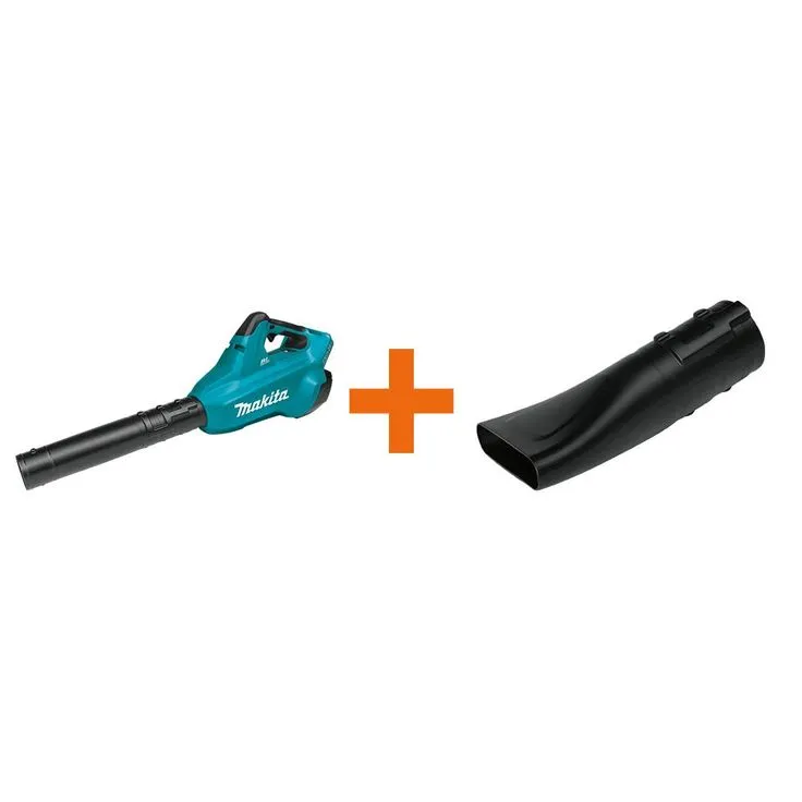Makita 120 MPH 473 CFM 18-Volt X2 (36-Volt) LXT Lithium-Ion Cordless Brushless Leaf Blower with Bonus Flat End Nozzle, photo 7 of 11