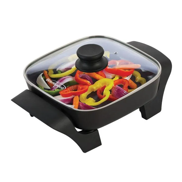 16 sq. in. Black Nonstick Electric Skillet with Glass Lid, photo 5 of 6