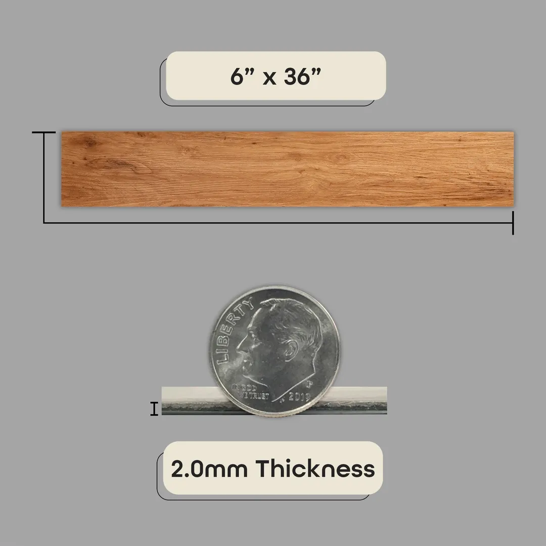 Achim Tivoli II 2.75-mil 6-in W x 36-in L Peel and stick Vinyl Plank, photo 8 of 12