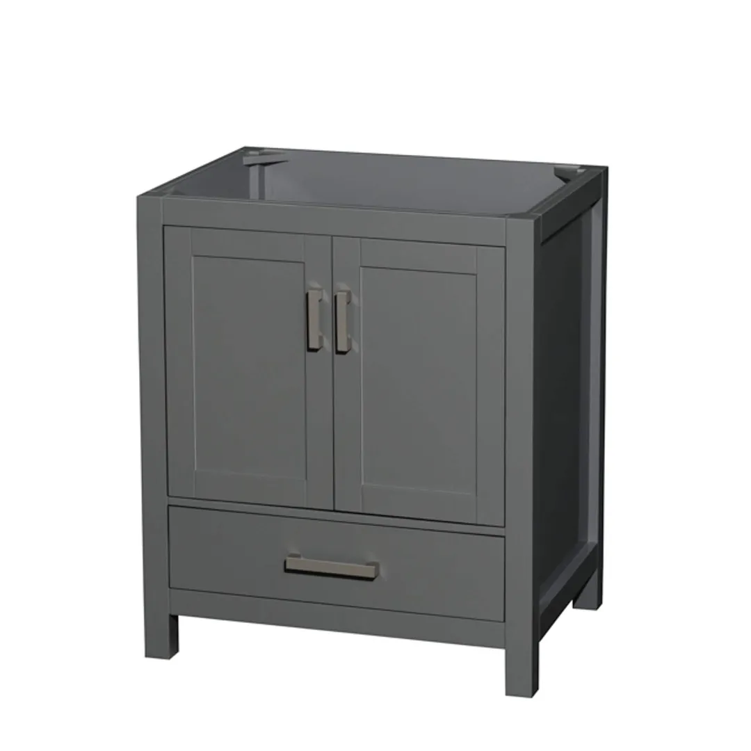 Wyndham Collection Sheffield 29-in Dark Gray Bathroom Vanity Cabinet, photo 2 of 3