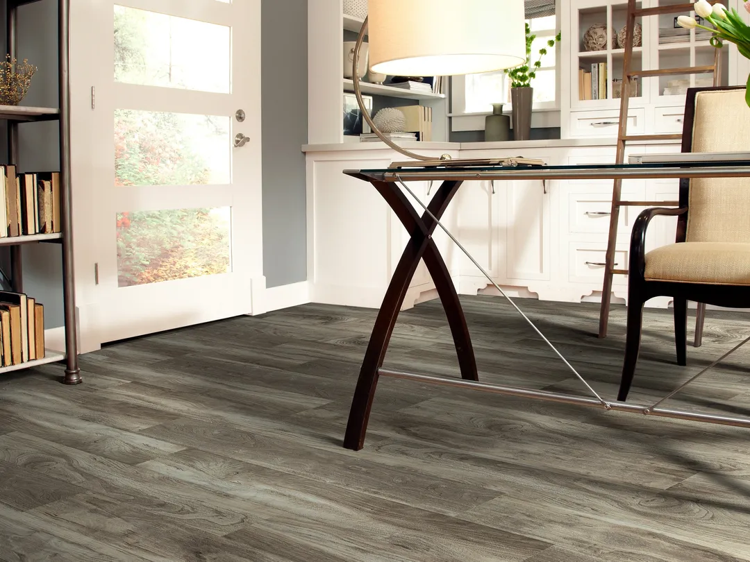 Shaw Downtown Beale Street Brown 8-mil x 6-in W x 48-in L Waterproof Glue Down Luxury Vinyl Plank Flooring (53.63-sq ft/ Carton), photo 2 of 8