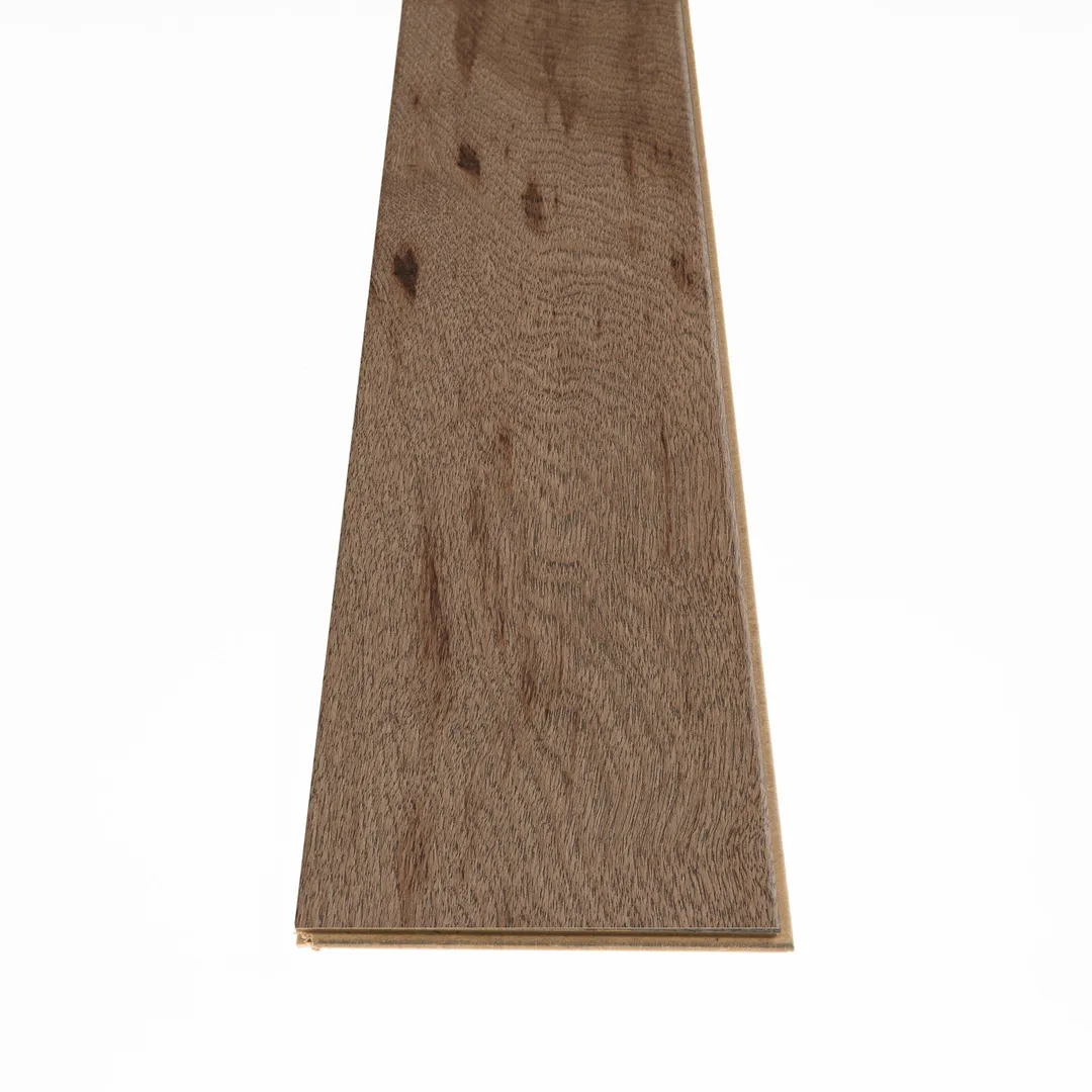 Shaw Statesman Hardwood Sable Hickory 3/8-in T x 5-in W Water Resistant Wirebrushed Engineered Hardwood Flooring ( 21.22-sq ft / Carton ), photo 3 of 14