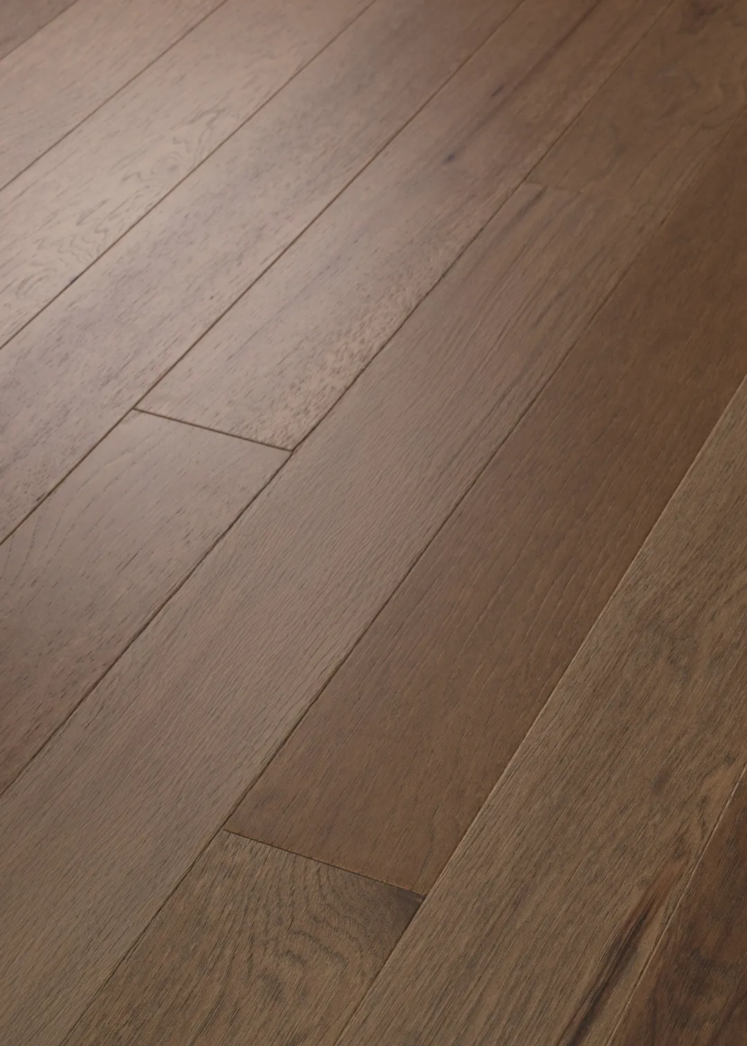 Shaw Statesman Hardwood Sable Hickory 3/8-in T x 5-in W Water Resistant Wirebrushed Engineered Hardwood Flooring ( 21.22-sq ft / Carton ), photo 12 of 14