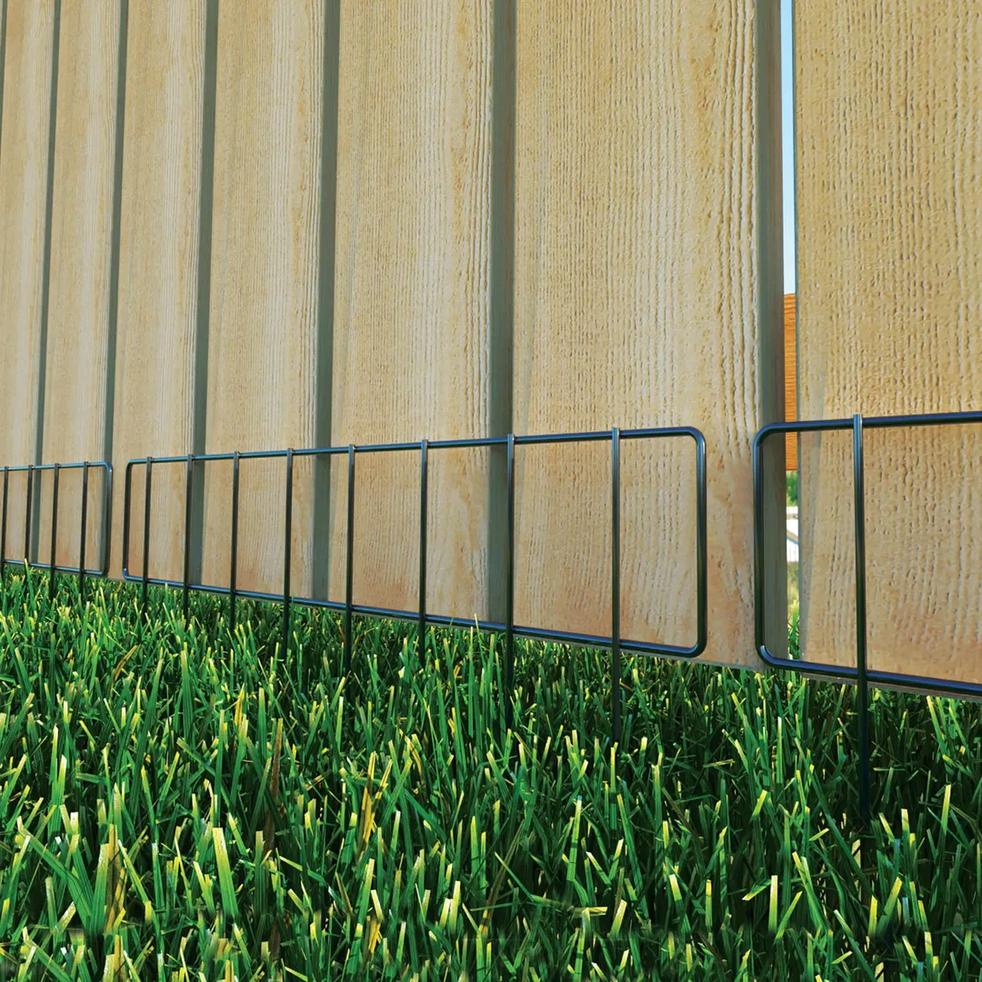 Yardlink No-Dig Animal Barrier, 13 in. H x 17 in. W Black Steel Burrow Guard Panels (7-Pack), photo 2 of 2
