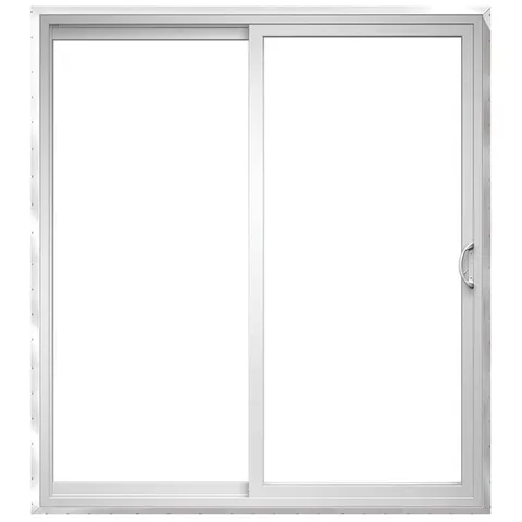150 Series West Vinyl Left-Hand Sliding Double Patio Door, 72 × 96 in