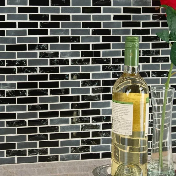 MSI Glissen 12 in. x 12 in. x 6mm Glass Mesh-Mounted Mosaic Tile (15 sq. ft./case), photo 5 of 8