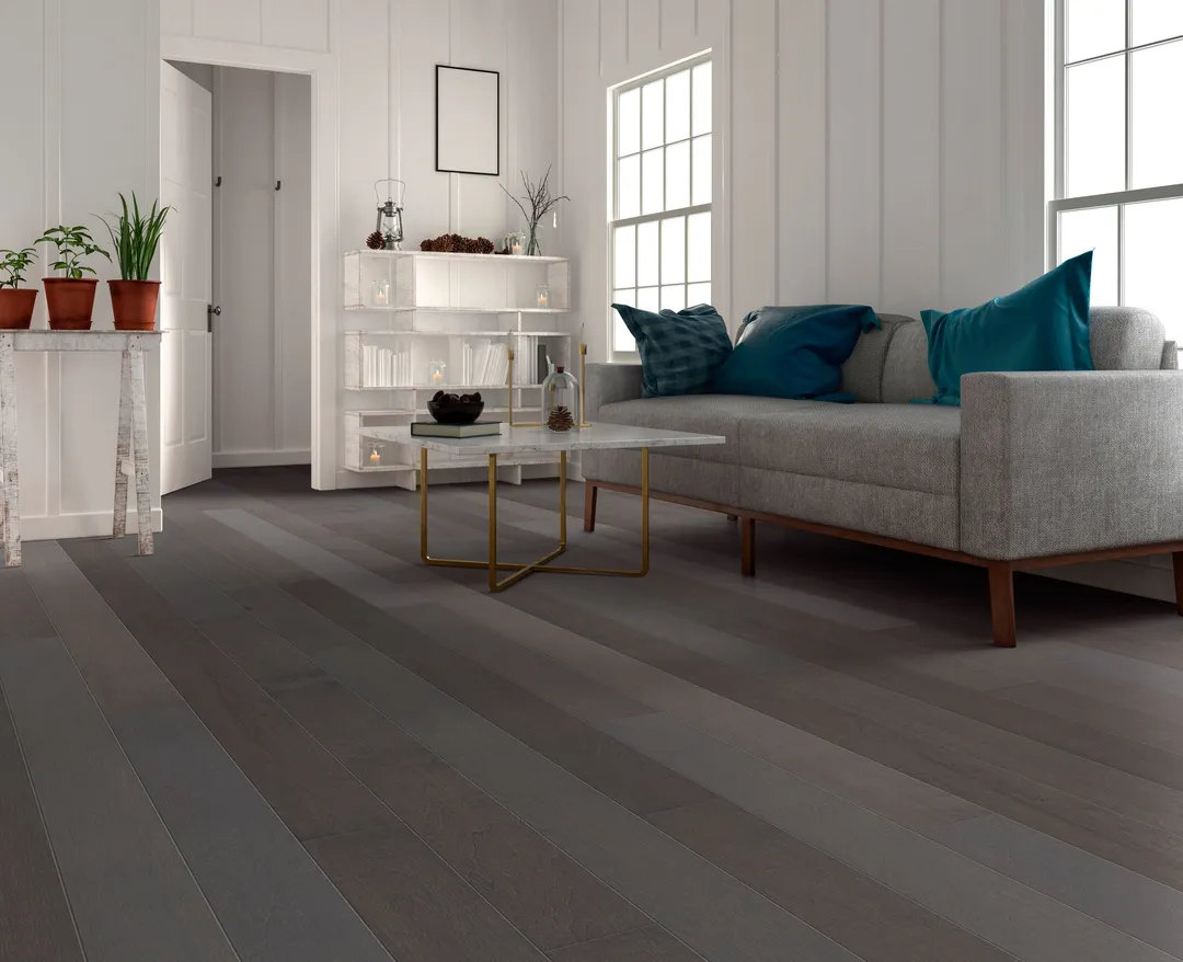Shaw Axiom Maple Affogato Maple 1/2-in T x 5-in W Water Resistant Smooth/Traditional Engineered Hardwood Flooring ( 19.72-sq ft / Carton ), photo 2 of 10