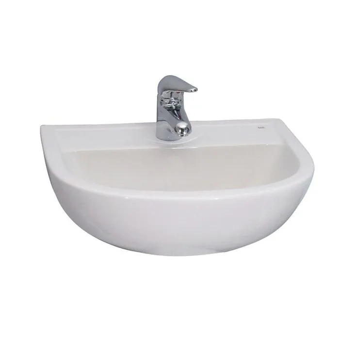 Barclay Products Compact 500 Wall-Hung Bathroom Sink in White, photo 2 of 3