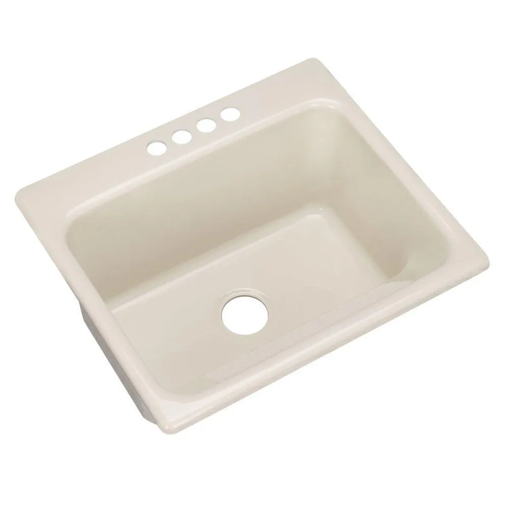 Kensington Drop-In Acrylic 25 in. 4-Hole Single Bowl Utility Sink in White, photo 14 of 17