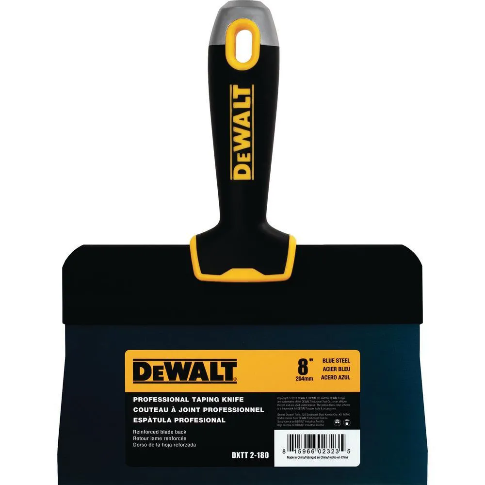 DEWALT 16 in. Blue Steel Big Back Taping Knife with Soft Grip Handle, photo 2 of 5