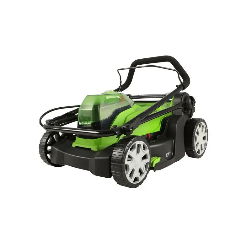 Greenworks 17 in. 48-Volt (2 x 24-Volt) Battery Walk Behind Push Mower, 2 x 24-Volt 4Ah Batteries and Dual Port Charger Included, photo 7 of 7