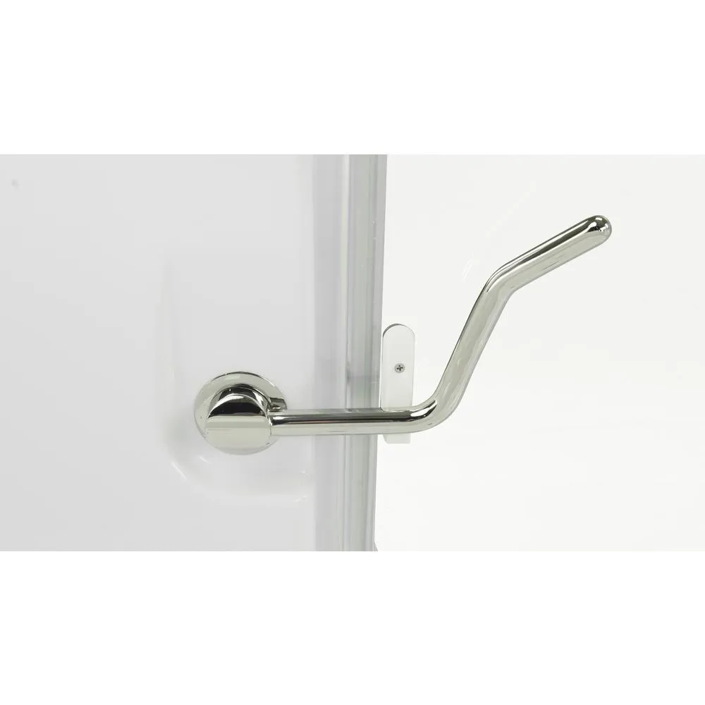 Ella Laydown 72 in. Walk-In Whirlpool Bathtub, White, LH Hinged Middle Glass Door with Screen, 5-Piece Fast-Fill Faucet, Left-Hand Drain, photo 10 of 17