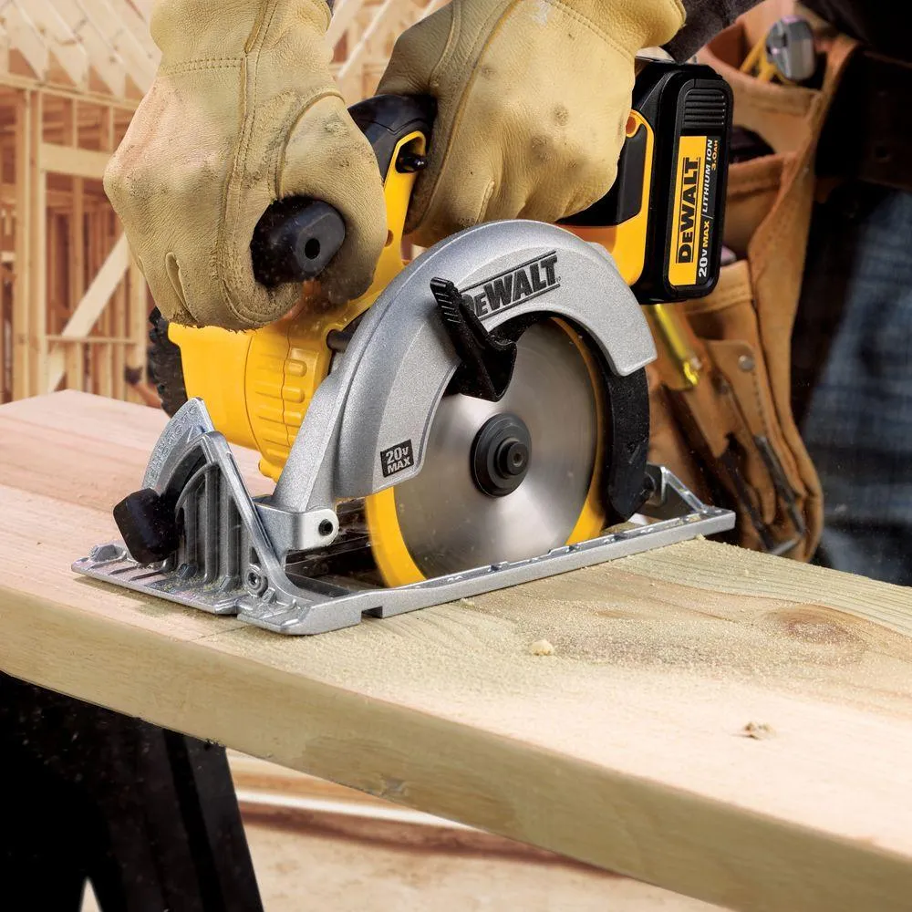DEWALT 20-Volt MAX Lithium-Ion Cordless Circular Saw Kit with Battery 5Ah, Charger and Case, photo 8 of 12