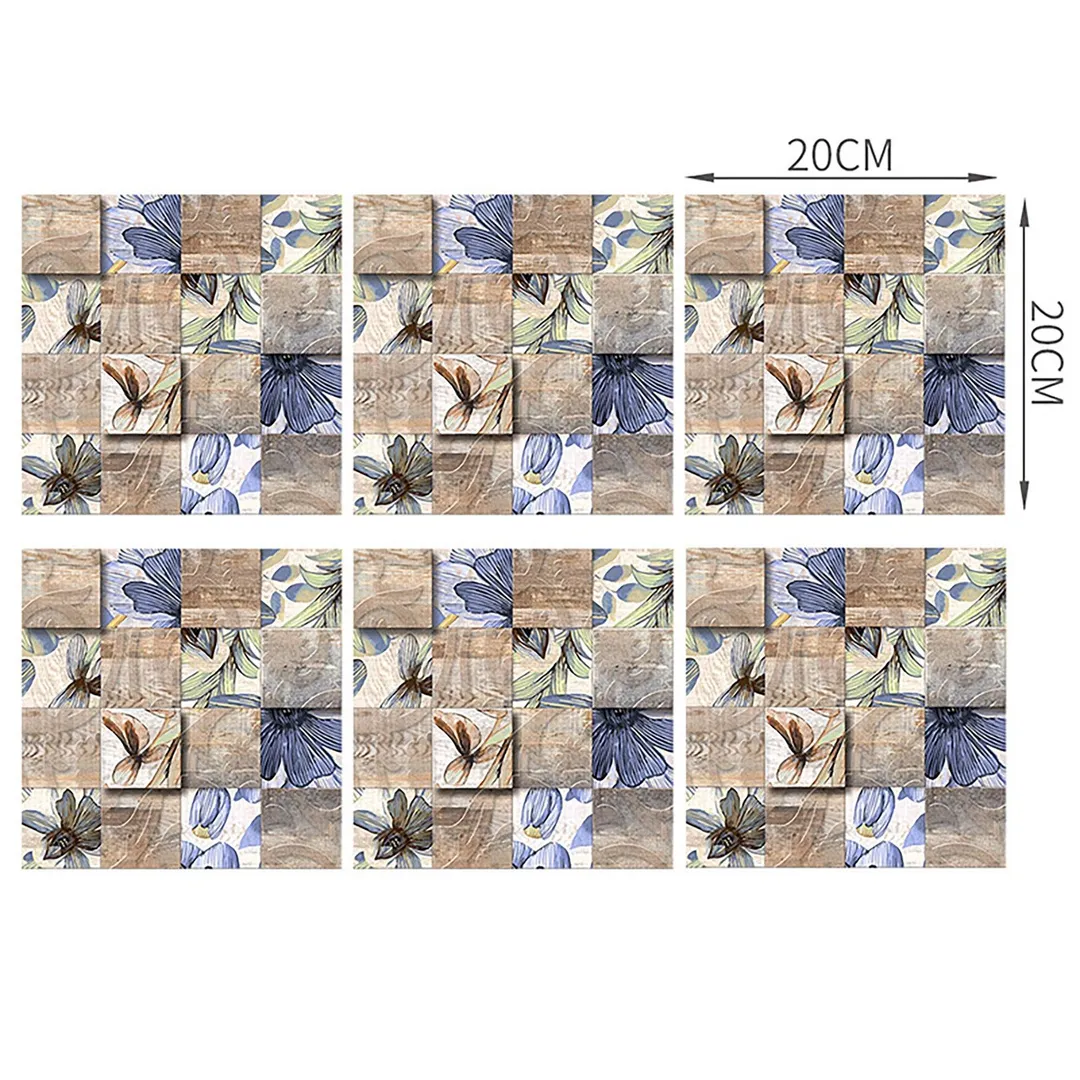 6-60pcs Peel and Stick Tile Backsplash Self-Adhesive Decorative Waist Line Mosaic Tiles for Kitchen and Bathroom, photo 3 of 8
