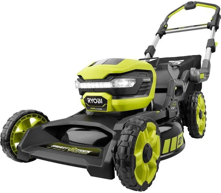 RYOBI 21 in. 40-Volt Brushless Lithium-Ion Cordless SMART TREK Self-Propelled Walk Behind Mower with 6.0Ah Battery and Charger, photo 5 of 5