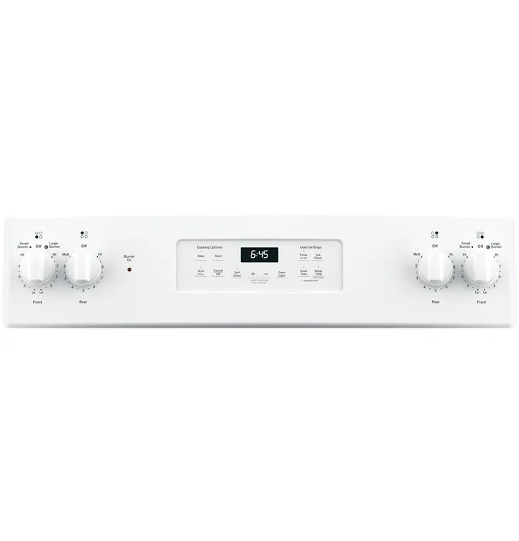 GE 30-in Smooth Surface 4 Elements 5.3-cu ft Self-Cleaning Freestanding Electric Range (White), photo 6 of 8