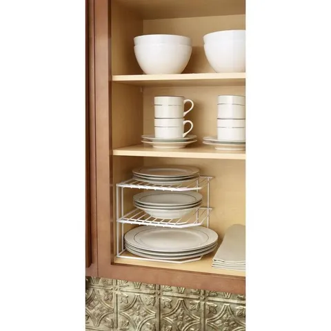 9.25 × 8.07 in 3-Tier Freestanding Metal Plate Rack