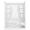 Classic 500 60 in. W x 61.25 in. H x 32 in. D 3-Piece Direct-to-Stud Alcove Tub Surrounds in High Gloss White, photo 5 of 5