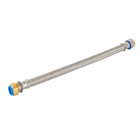 Water-Flex 3/4 in. FIP x 3/4 in. Push-Fit x 18 in. Flexible Water Heater Connector