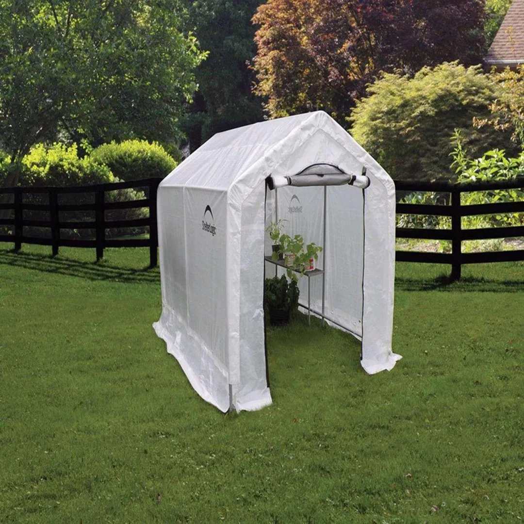 ShelterLogic GrowIt Translucent 72 in. H X 72.68 in. W Peak Style Greenhouse, photo 4 of 6