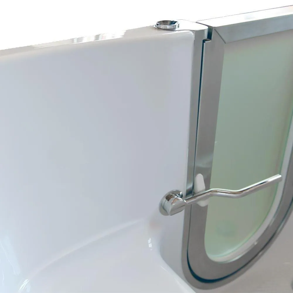 Ella Companion 60 in. Walk-In Whirlpool, MicroBubble and Air Bath Bathtub in White, Heated Seat, Digital Control, Dual Drain, photo 3 of 13
