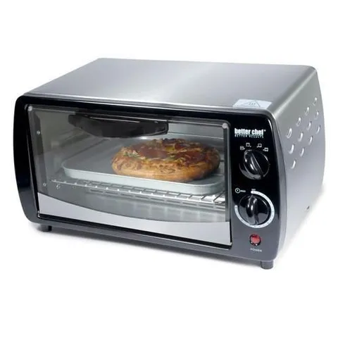 2-Slice Silver Convection Toaster Oven (300-Watt)