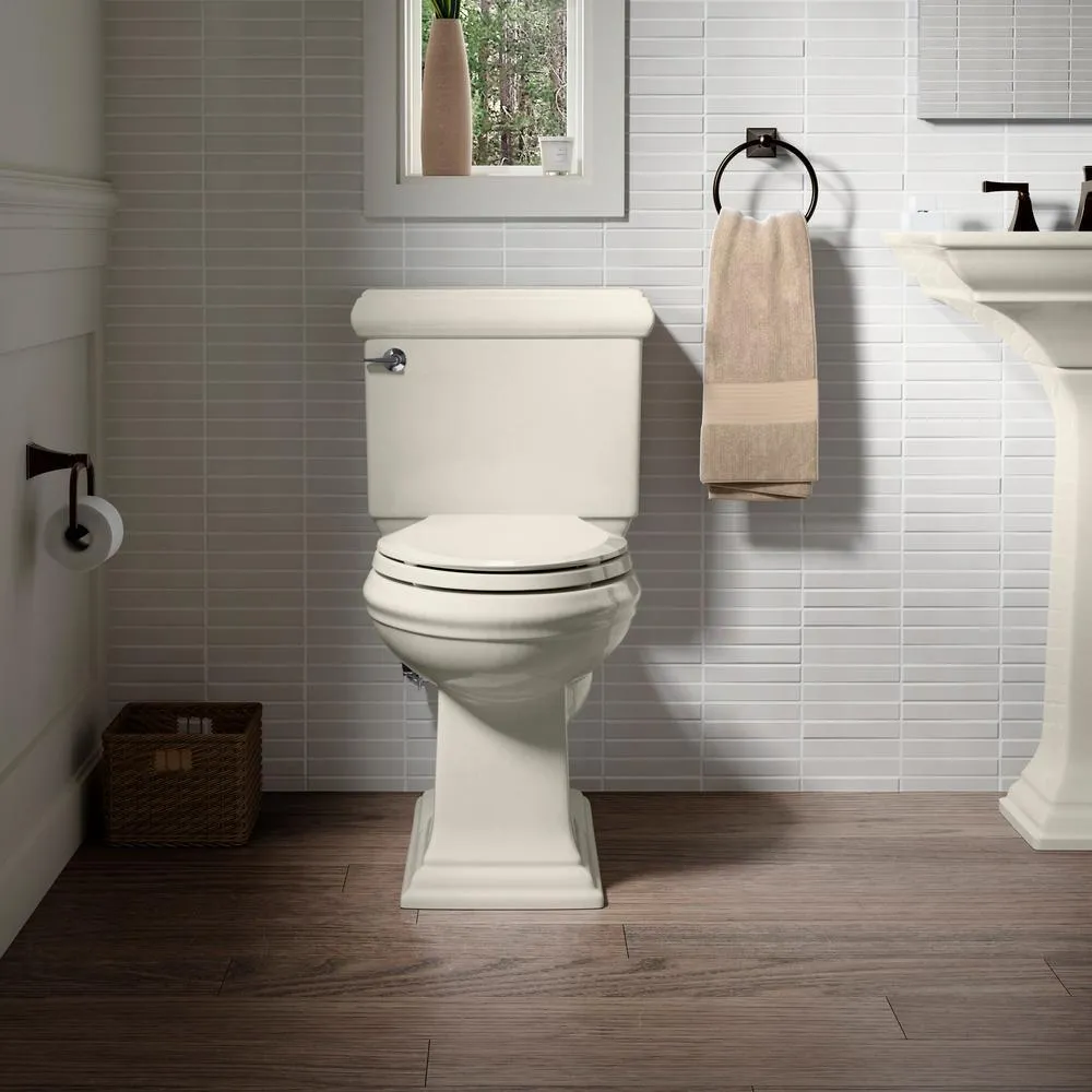 Memoirs Classic 2-piece 1.28 GPF Single Flush Elongated Toilet with AquaPiston Flush Technology in Almond, photo 3 of 13