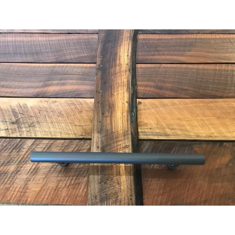 15-3/4 in. Bronze Barn Door Hardware Double Sided Round Pull Handle, photo 2 of 2
