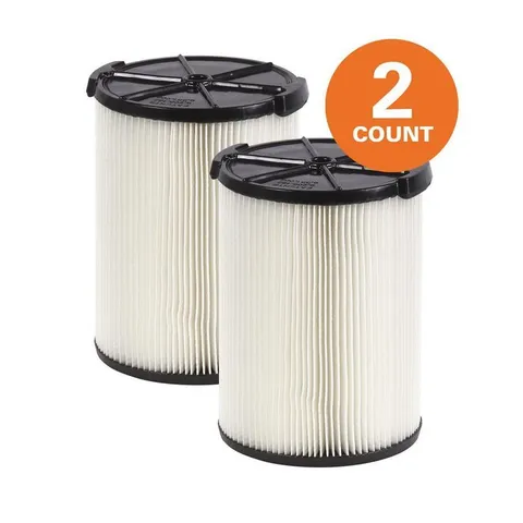 1-Layer Standard Pleated Paper Filter for Most 5 Gal. and Larger RIDGID Wet/Dry Shop Vacuums