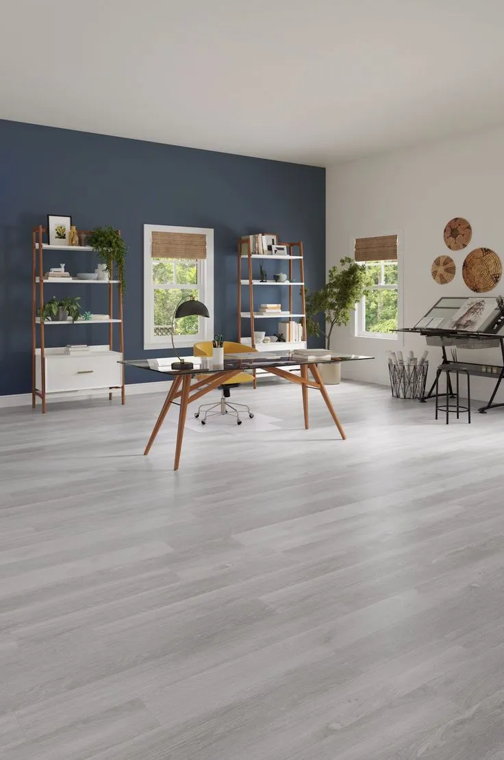 Style Selections Sterling Oak 6-mil x 6-in W x 48-in L Water Resistant Interlocking Luxury Vinyl Plank Flooring, photo 8 of 8