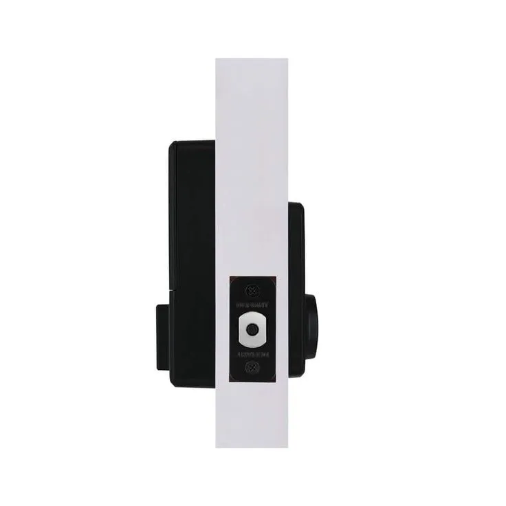 Defiant Square Compact Hubspace Matte Black Electronic Single Cylinder Deadbolt, photo 4 of 11