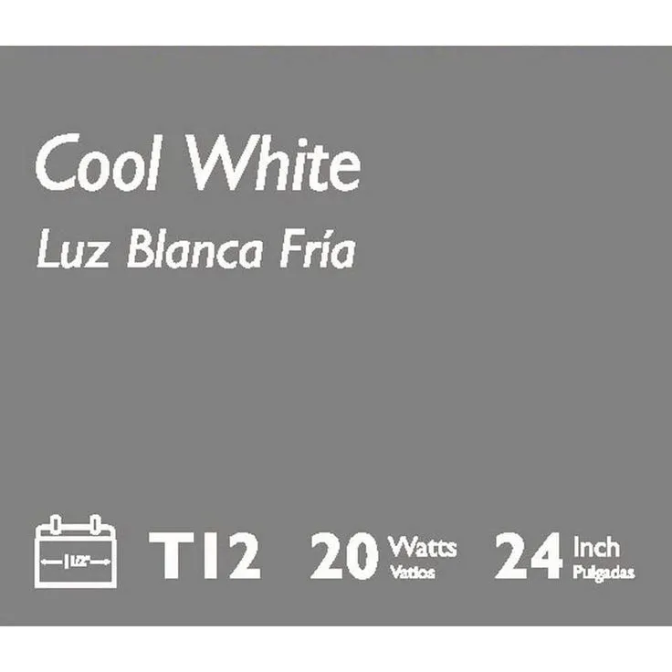 Philips 20-Watt 2 ft. Linear T12 Fluorescent Tube Light Bulb Cool White (4100K), photo 2 of 3