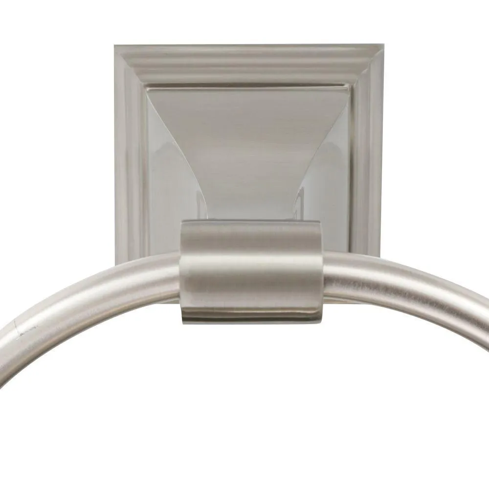 ARISTA Leonard Collection 4-Piece Bathroom Hardware Kit in Satin Nickel, photo 2 of 15