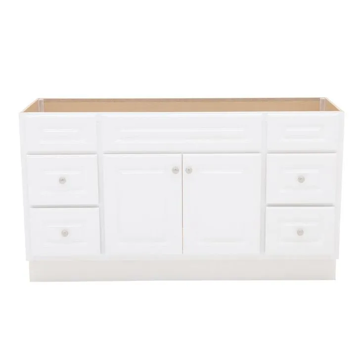 Hampton Bay Hampton 48 in. W x 21 in. D x 33.5 in. H Bathroom Vanity Cabinet Only in White, photo 6 of 17