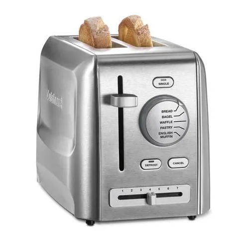 2-Slice Stainless Steel 900-Watt Toaster