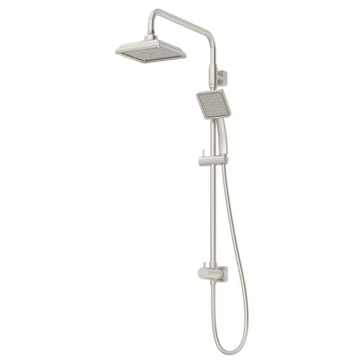 Symmons 1-spray 6.5 in. Dual Shower Head and Handheld Shower Head in Satin Nickel, photo 2 of 2