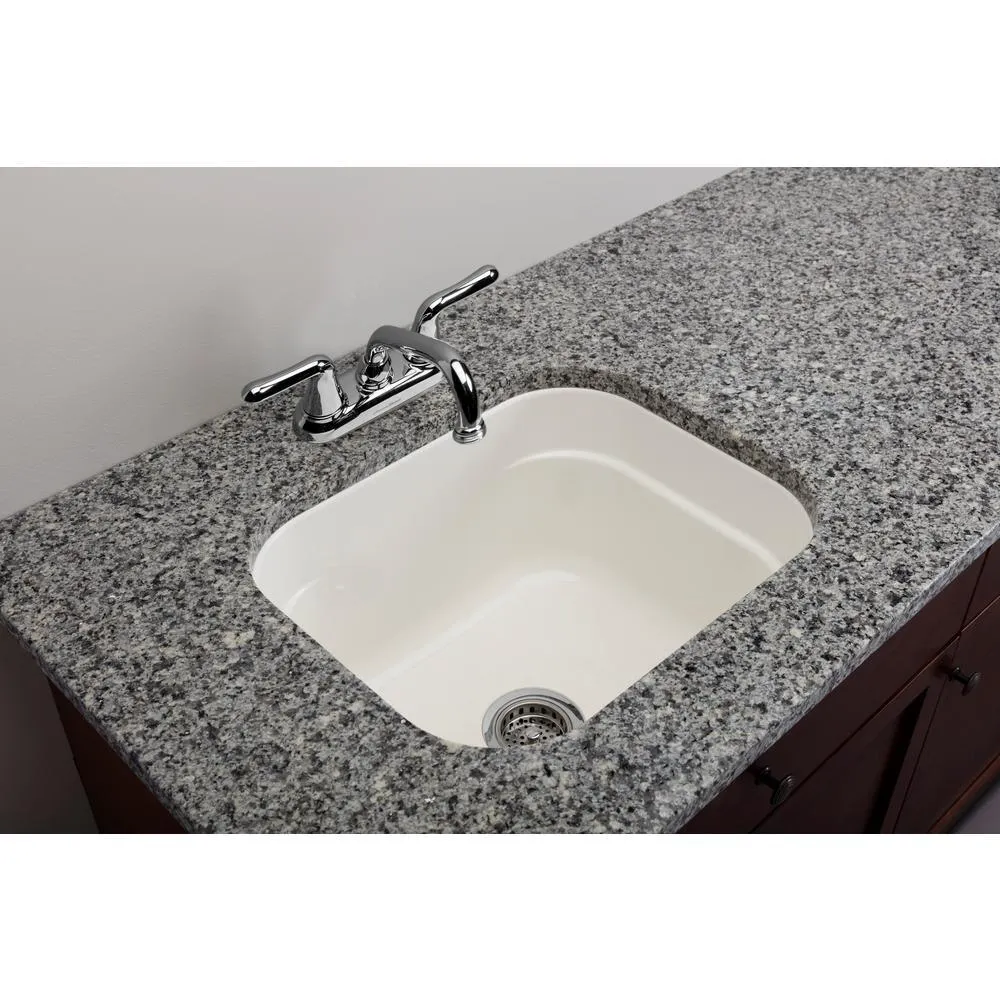 Vector 22 in. x 18 in. x 10.5 in. Molded Fiberglass Undermount Laundry/Utility Sink, photo 2 of 3