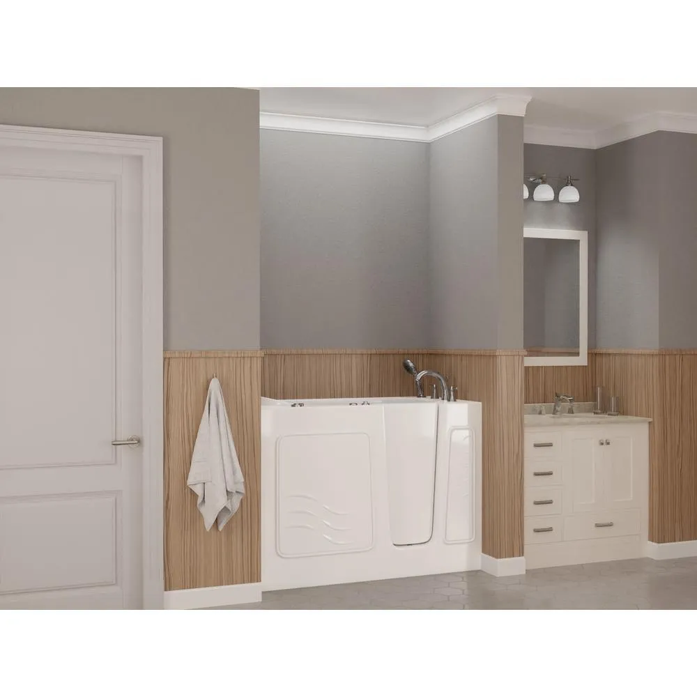 Universal Tubs Safe Premier 52.75 in. x 60 in. x 26 in. Right Drain Walk-in Whirlpool Bathtub in White, photo 3 of 9