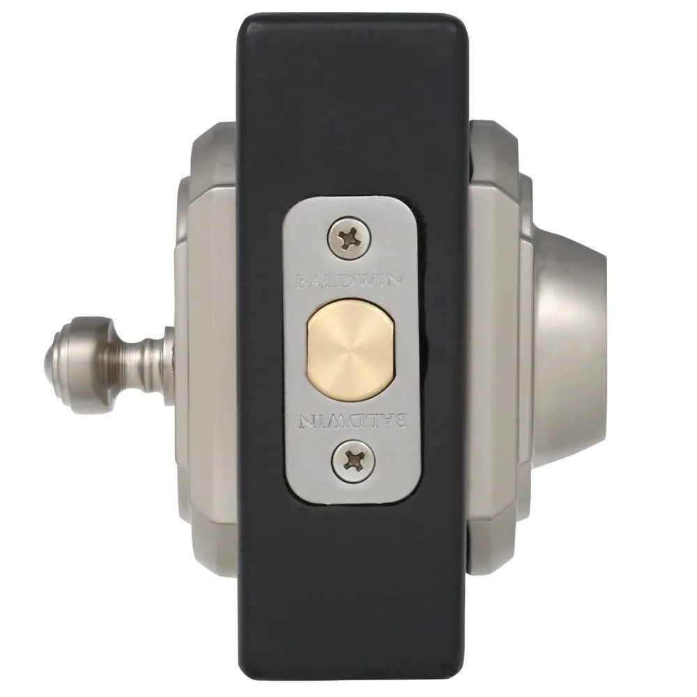 Kwikset Prestige Carnaby Satin Nickel Exterior Entry Knob and Single Cylinder Deadbolt Combo Pack Featuring SmartKey Security, photo 2 of 2