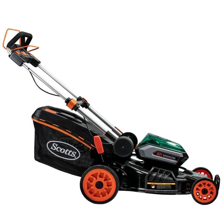Scotts 21 in. 62-Volt Lithium-Ion Cordless Self-Propelled Walk Behind Mower with 4 Ah and 2.5 Ah Battery and Charger Included, photo 7 of 9