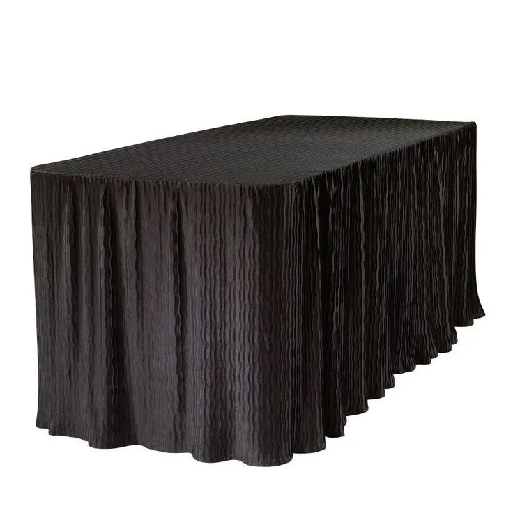 6 ft. White Table Cloth Made for Folding Tables, photo 7 of 8