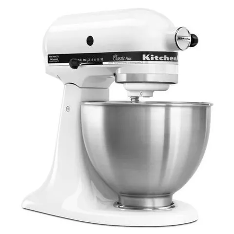 4.5-Quart 10-Speed White Residential Stand Mixer